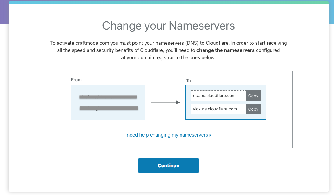 cloudflare name servers